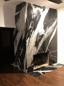 granite fireplace