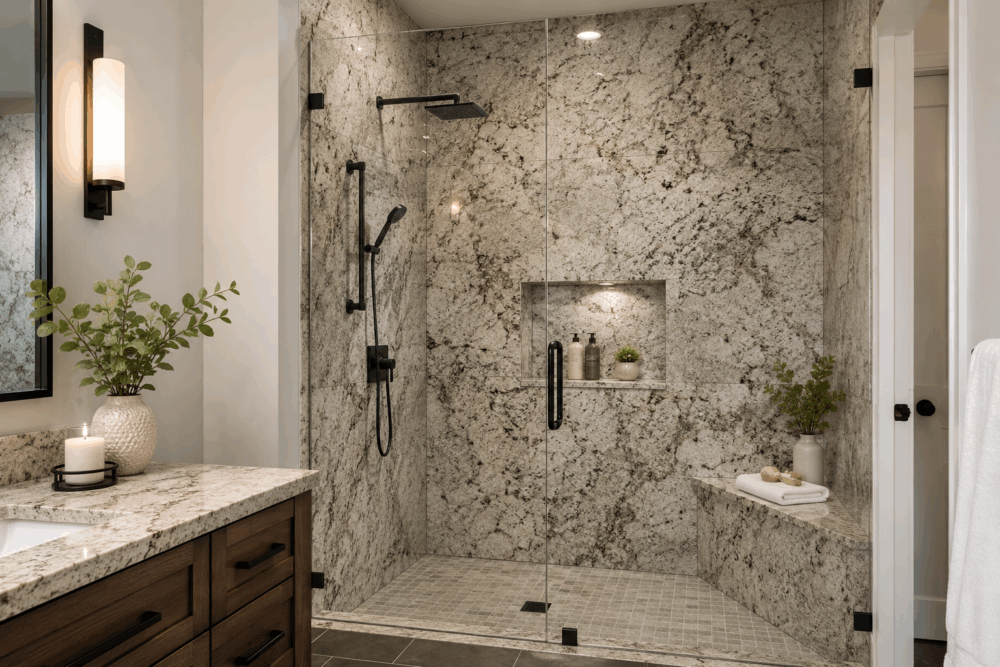 granite shower granite shower
